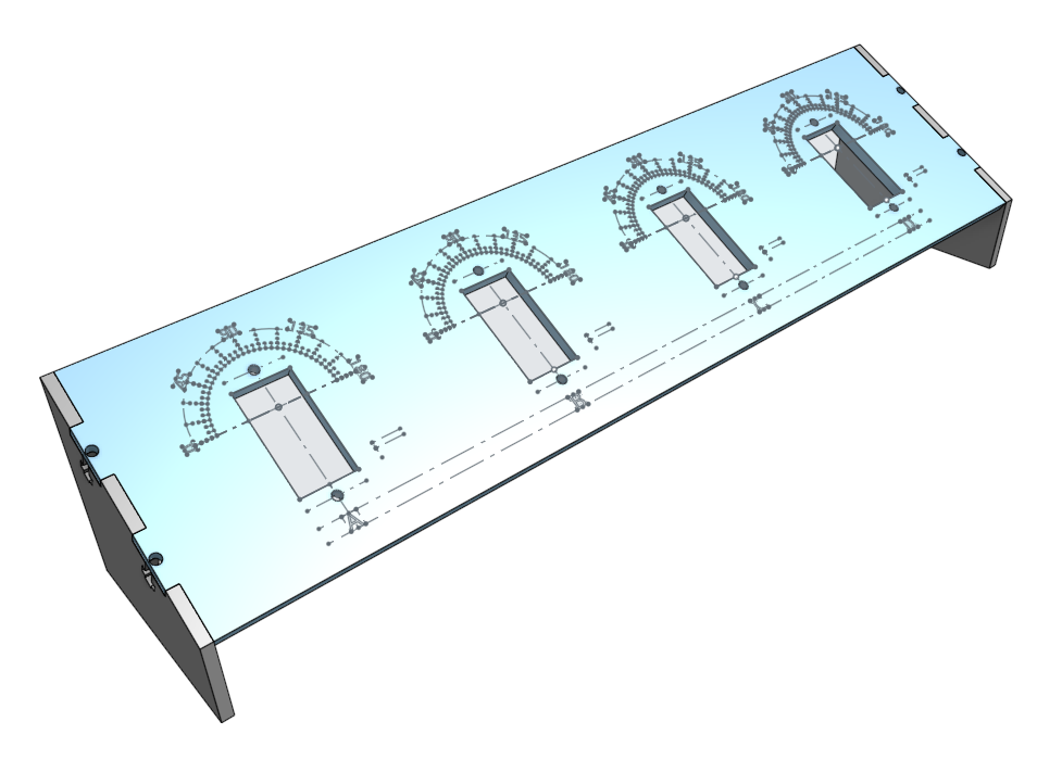 A 3-dimensional rendering of the CAD model